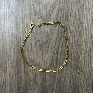 Kendra Scott Small Paperclip Chain Anklet in 18k Gold Vermeil